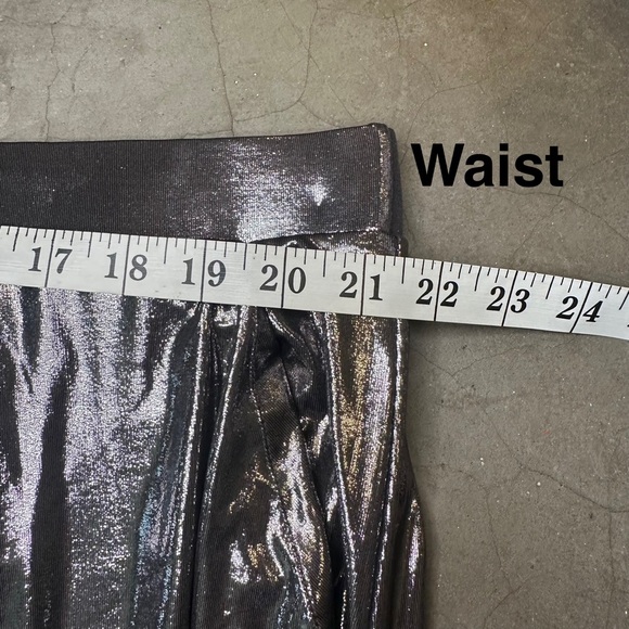 Torrid Metal Grey Liquid Shine Midi Skirt Sz 22 (Torrid 3) - Picture 6 of 11